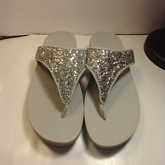 FitFlop Lulu Glitter Thong Flip Flop Sandals Women's sz 8. - Picture 3 of 11